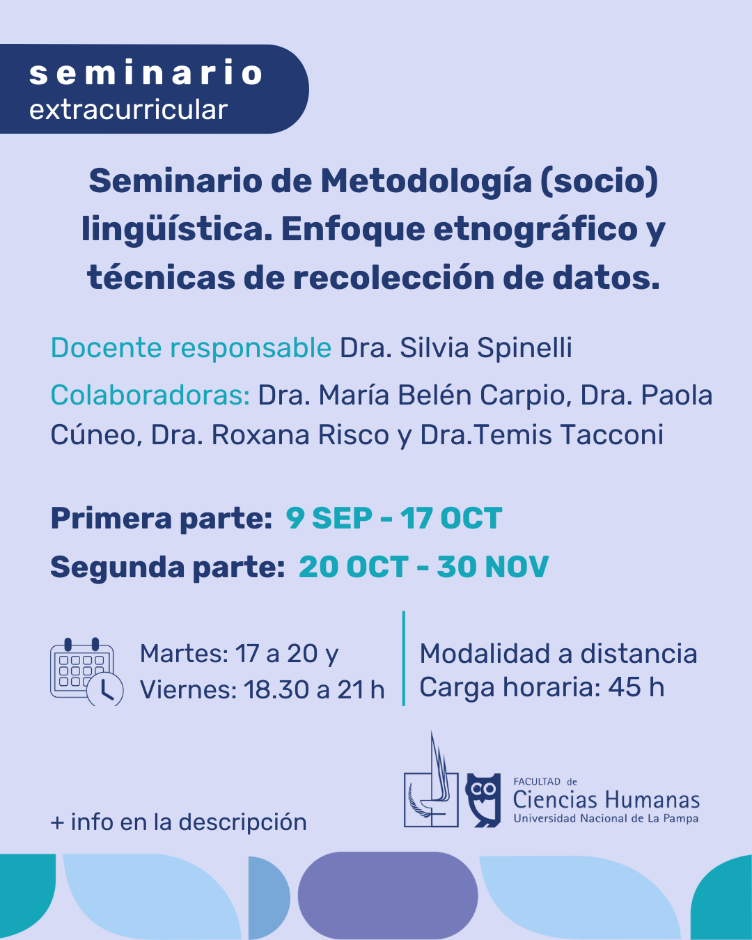 Seminario de Metodología (socio) lingüística. Enfoque etnográfico y técnicas de recolección de datos